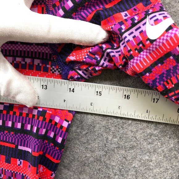 Nike‎ Pro Hyperwarm Long Sleeve Half Zip Pullover Womens XS Pink Geometric Shirt - Picture 10 of 10